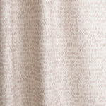 Gently draped fabric in a linear check pattern in shades of pastel mauve on a white field.