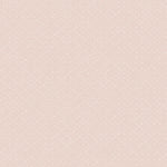 Detail of wallpaper in a dotted diamond grid in white on a light pink field.