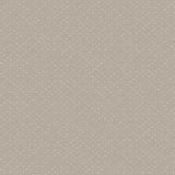 Detail of wallpaper in a dotted diamond grid in cream on a light brown field.