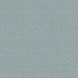Detail of wallpaper in a dotted diamond grid in white on a blue field.