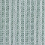 Wallpaper panel in a painterly herringbone print in olive on a light blue field.