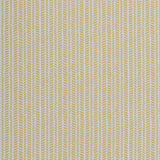 Wallpaper panel in a painterly herringbone print in yellow on a light blue field.