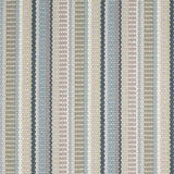 Striped flatweave runner in grey blue sage 