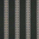 Striped flatweave runner in black and white 