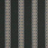 Striped flatweave runner in black and white 
