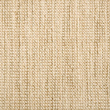 A close-up of a broadloom carpet with a woven texture in cream and tan.