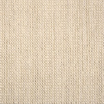 A close-up of a broadloom carpet with a woven texture in cream. 