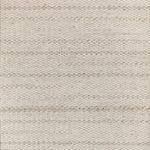 Broadloom carpet swatch in striped pattern white color