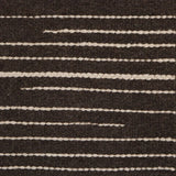 Broadloom carpet swatch in striped pattern brown color