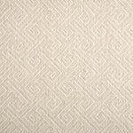 Broadloom carpet with Greek key pattern in cream on beige. 