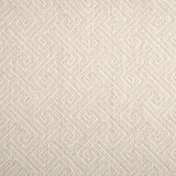 Broadloom carpet with Greek key pattern in cream on beige. 