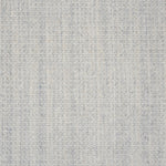 Textural broadloom carpet in light blue.