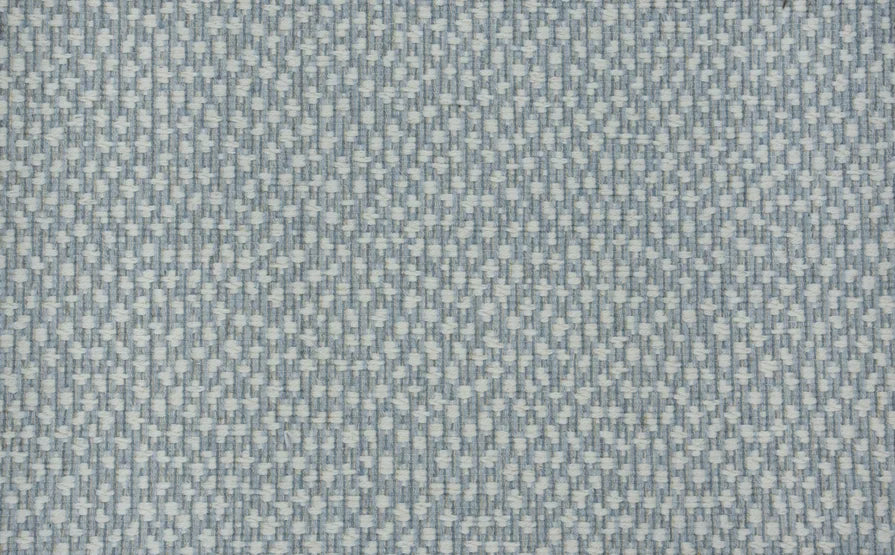 Broadloom carpet swatch in a spots pattern light blue color