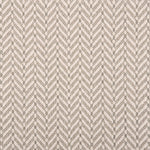 Broadloom carpet in a herringbone pattern grey and white. 