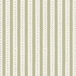 Wallpaper detail in a playful hand drawn dotted stripe in ivory, sage and hunter green.