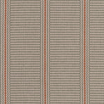 Striped flatweave runner in grey and red