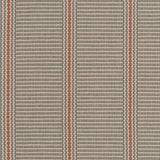 Striped flatweave runner in grey and red