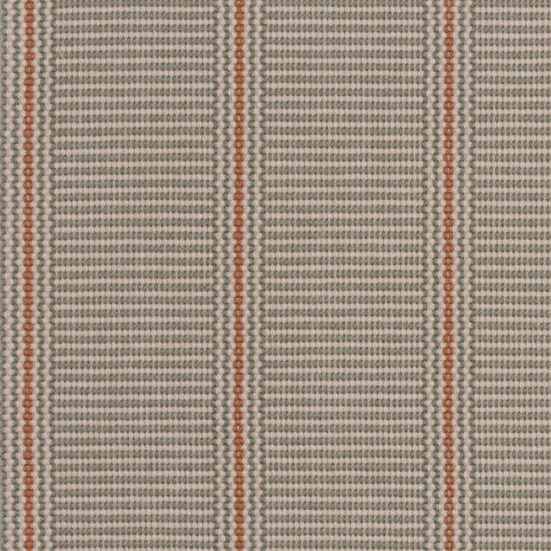 Striped flatweave runner in grey and red