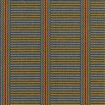 Striped flatweave runner in green and red