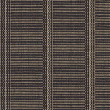 Striped flatweave runner in dark brown