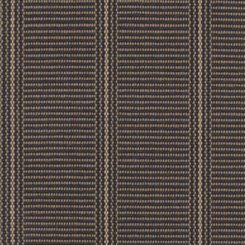 Striped flatweave runner in dark brown