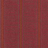 Striped flatweave runner in red and orange