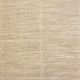 Broadloom carpet swatch in a striped pattern in a tan cream design
