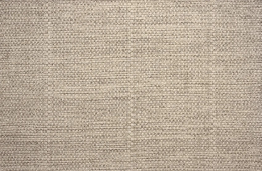 Broadloom carpet swatch in a striped pattern in a neutral cream design