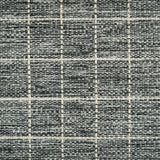 Broadloom carpet swatch in a checkered pattern in a dark grey design