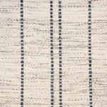 Broadloom carpet swatch in a striped pattern in a blue white design