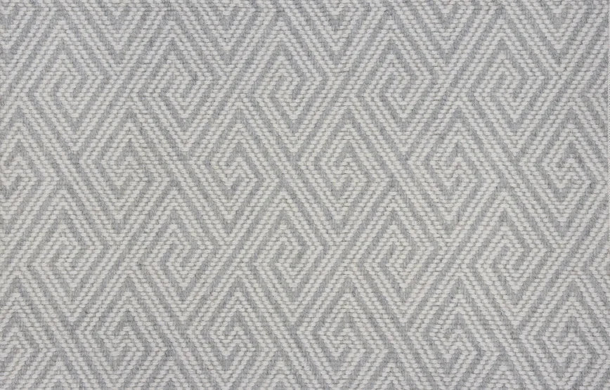 Broadloom carpet swatch geometric design in light grey