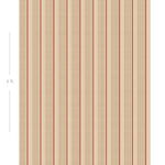 Diagram showing scale of vertical striped wallpaper