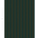Diagram showing scale of vertical striped wallpaper