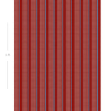Diagram showing scale of vertical striped wallpaper