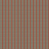 Mixed width striped wallpaper in red and tan