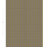 Diagram showing scale of vertical striped wallpaper