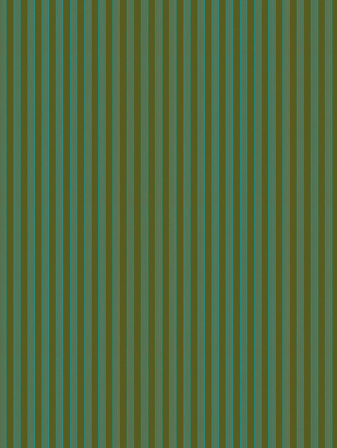 Mixed width striped wallpaper in green and turquoise