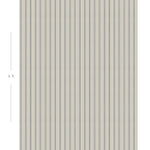 Diagram showing scale of vertical striped wallpaper