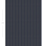 Diagram showing scale of vertical striped wallpaper