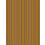 Diagram showing scale of vertical striped wallpaper
