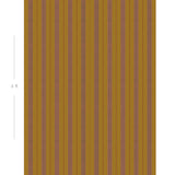 Diagram showing scale of vertical striped wallpaper