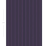 Diagram showing scale of vertical striped wallpaper