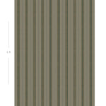 Diagram showing scale of vertical striped wallpaper