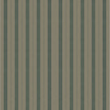 Mixed width striped wallpaper in tan and green