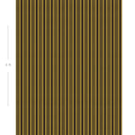 Diagram showing scale of vertical striped wallpaper