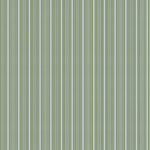 Mixed width striped wallpaper in light blue and green