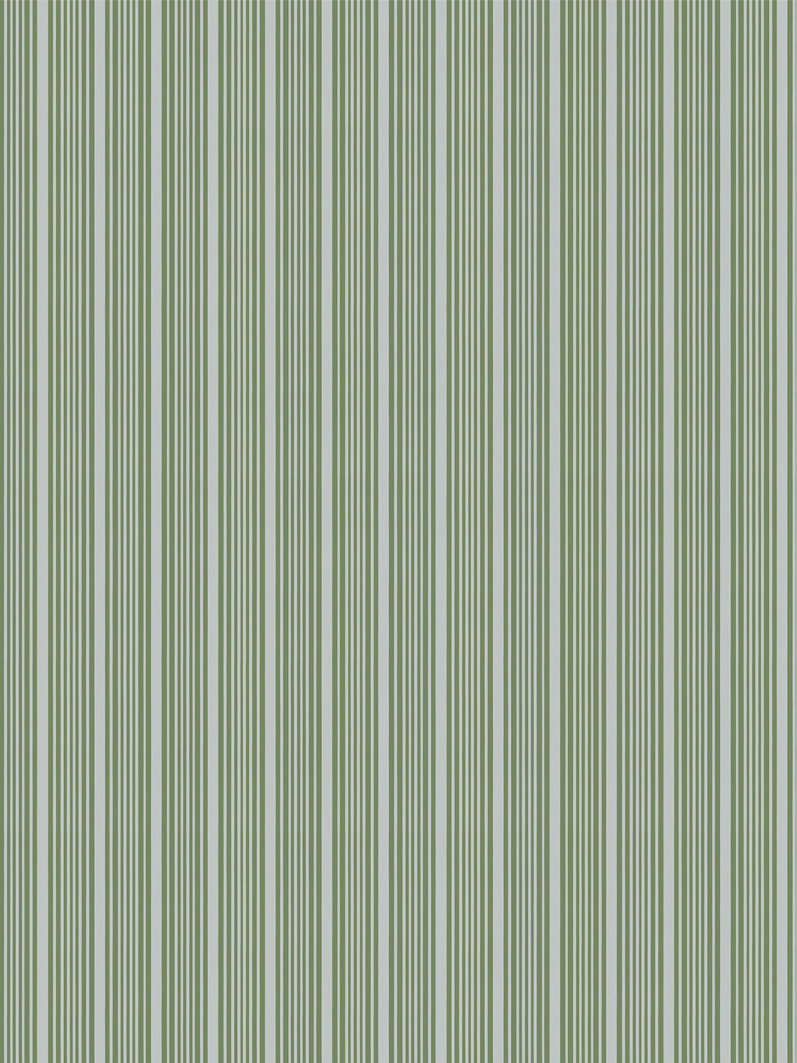 Mixed width striped wallpaper in light blue and green