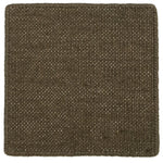 Flatweave dhurrie sample in morel brown