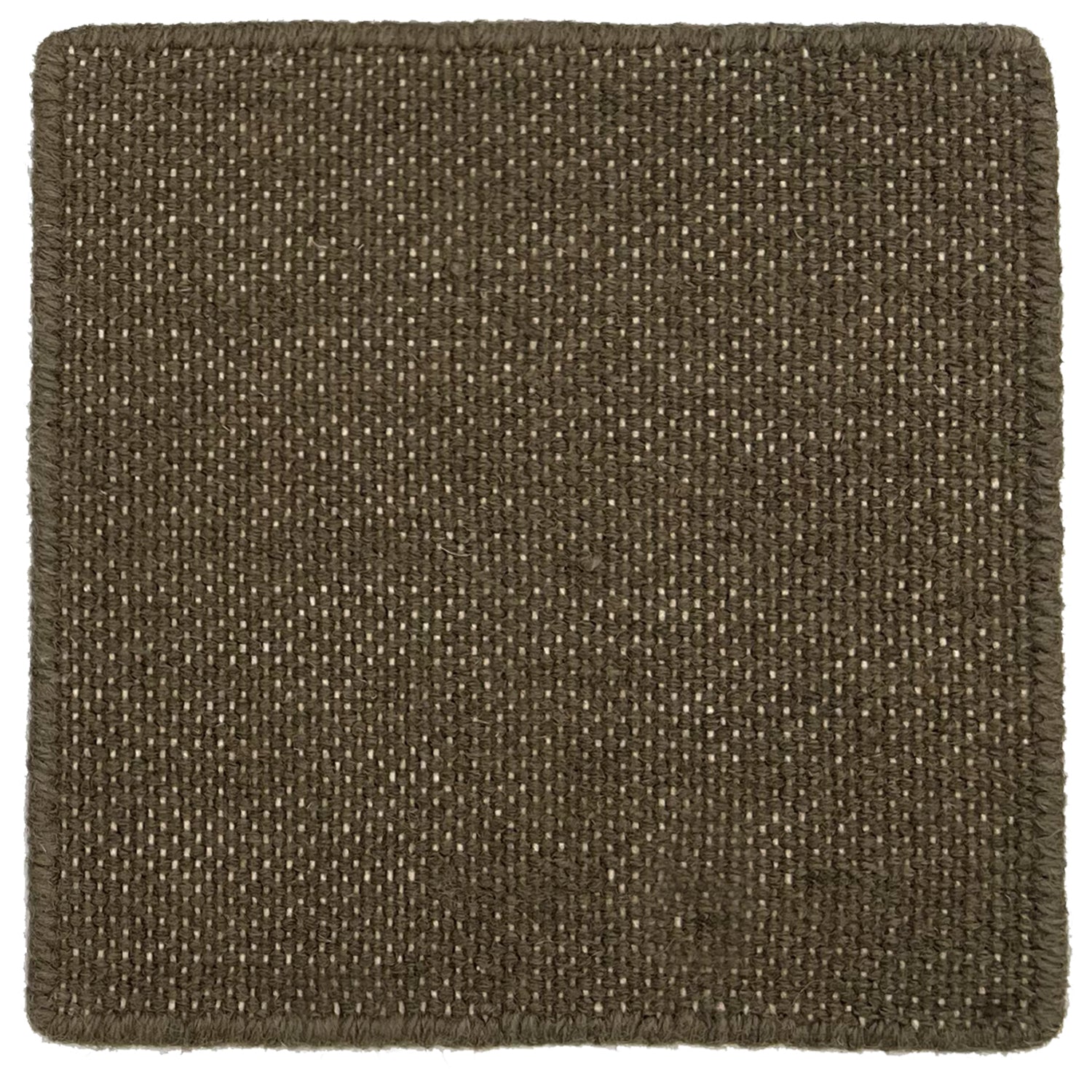 Flatweave dhurrie sample in morel brown