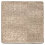 Flatweave dhurrie sample in shell beige